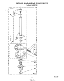 BRAKE AND DRIVE TUBE Diagram and Parts List for LA3400XSW0  Whirlpool Washer
