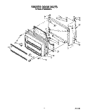 FREEZER DOOR Diagram and Parts List for ET20GMXXW00  Whirlpool Refrigerator
