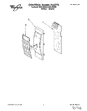 CONTROL PANEL Diagram and Parts List for MG8120XDQ0  Whirlpool Microwave