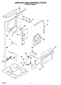 AIR FLOW AND CONTROL Diagram and Parts List for CA24WCL0  Crosley Air Conditioner
