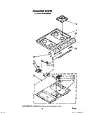 COOKTOP Diagram and Parts List for SF365BEPW0  Whirlpool Range