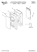 CONTROL PANEL, LITERATURE Diagram and Parts List for MH6150XHT0  Whirlpool Microwave