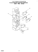 LATCH BOARD Diagram and Parts List for KHMS105BAL5  KitchenAid Microwave