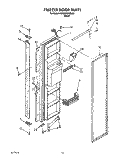 FREEZER DOOR Diagram and Parts List for KSRB27QABL06  KitchenAid Refrigerator