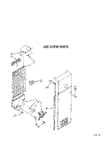 AIR FLOW Diagram and Parts List for KSRC25DXWH11  KitchenAid Refrigerator