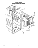 LINER Diagram and Parts List for ET18JMYSM00  Whirlpool Refrigerator