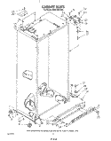 CABINET Diagram and Parts List for KSRF36DTX00  KitchenAid Refrigerator
