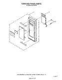 CONTROL PANEL Diagram and Parts List for MW7400XW0  Whirlpool Microwave