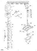 MOTOR AND ICE CONTAINER Diagram and Parts List for GD25DIXHB02  Whirlpool Refrigerator