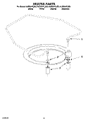 HEATER PARTS Diagram and Parts List for KUDS01FLSS6  KitchenAid Dishwasher