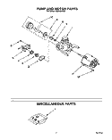 PUMP AND MOTOR, MISCELLANEOUS Diagram and Parts List for TUD3000W2  Whirlpool Dishwasher