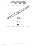 LOWER WASHARM PARTS Diagram and Parts List for WDT770PAYW2  Whirlpool Dishwasher