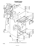 CABINET Diagram and Parts List for ET18MKXPWR2  Whirlpool Refrigerator