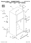 CABINET PARTS Diagram and Parts List for KTRP22EKBT02  KitchenAid Refrigerator