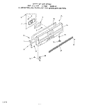 MAIN TOP Diagram and Parts List for 1435W0A  Roper Range
