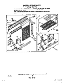 INSTALLATION Diagram and Parts List for ACQ254XX0  Whirlpool Air Conditioner