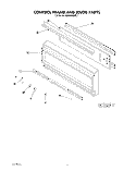 CONTROL FRAME AND KNOB Diagram and Parts List for KEBI270SBL1  KitchenAid Wall Oven