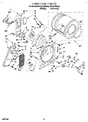 SECTION Diagram and Parts List for KEYL510BWH0  KitchenAid Dryer