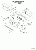 TOP VENTING PARTS, OPTIONAL PARTS Diagram and Parts List for IBD550PRS04  Whirlpool Wall Oven