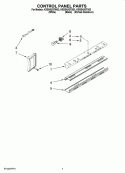 CONTROL PANEL PARTS Diagram and Parts List for KSSS42QTX03  KitchenAid Refrigerator
