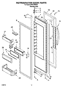 REFRIGERATOR DOOR PARTS Diagram and Parts List for KSSC48FMS01  KitchenAid Refrigerator