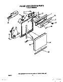 FRAME AND CONSOLE Diagram and Parts List for DU8920XX0  Whirlpool Dishwasher
