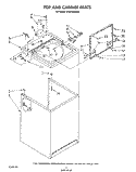 TOP AND CABINET, LITERATURE AND OPTIONAL Diagram and Parts List for LA5310XSW0  Whirlpool Washer