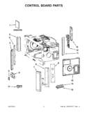 CONTROL BOARD PARTS Diagram and Parts List for GH7208XRQ4  Whirlpool Microwave