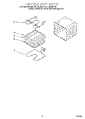 INTERNAL OVEN Diagram and Parts List for RBD306PDQ1  Whirlpool Wall Oven