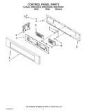 CONTROL PANEL PARTS Diagram and Parts List for KEMS378SWH05  KitchenAid Microwave Oven Combo
