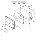 Part Location Diagram of 4344537 Whirlpool PANEL-EXT