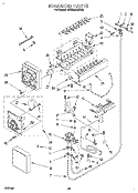 ICEMAKER, LIT/OPTIONAL Diagram and Parts List for KSSS48DAX03  KitchenAid Refrigerator