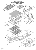 SHELF Diagram and Parts List for RT18DKXDN10  Roper Refrigerator