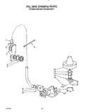 FILL AND OVERFILL Diagram and Parts List for KUDP22ST4  KitchenAid Dishwasher