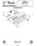 CONSOLE Diagram and Parts List for DU8700XT0  Whirlpool Dishwasher
