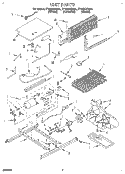 UNIT Diagram and Parts List for ET18DKXBB01  Whirlpool Refrigerator