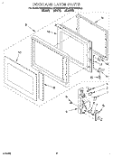 Part Location Diagram of 4312901 Whirlpool LATCH-DOOR
