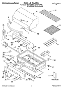 GRILLE PARTS Diagram and Parts List for KBGN364SSS0  KitchenAid Grill