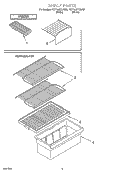 SHELF PARTS Diagram and Parts List for YET14JKYJW00  Whirlpool Refrigerator