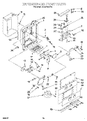 DISPENSER FRONT Diagram and Parts List for KSSS42QDW03  KitchenAid Refrigerator