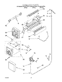 ICEMAKER Diagram and Parts List for KSRS22QGWH01  KitchenAid Refrigerator