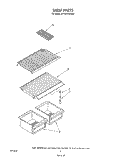 SHELF Diagram and Parts List for RT14DCXVW00  Roper Refrigerator