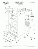 CABINET PARTS Diagram and Parts List for G20EFSB23S5  Whirlpool Refrigerator