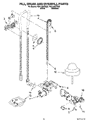 Part Location Diagram of WP8268909 Whirlpool Dishwasher Float Switch