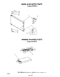 DOOR AND LATCH , WIRING HARNESS Diagram and Parts List for MW3000XP2  Whirlpool Microwave