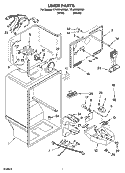 LINER PARTS Diagram and Parts List for TT18WKXRT01  Estate Refrigerator