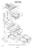 SHELF Diagram and Parts List for ET20PKXTF00  Whirlpool Refrigerator