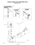 WATER SYSTEM (NON SUDS ONLY) Diagram and Parts List for LA5805XPW1  Whirlpool Washer