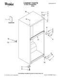 Part Location Diagram of W10488103 Whirlpool SERVICE & WIRING SHEET
