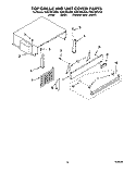 TOP GRILLE AND UNIT COVER Diagram and Parts List for KSSC36FJW00  KitchenAid Refrigerator